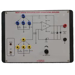 Oscillator Wien Bridge Oscillator Circuit Sockets With Power Supply Input Audio Oscillator Output sockets for CRO AE-1352WB